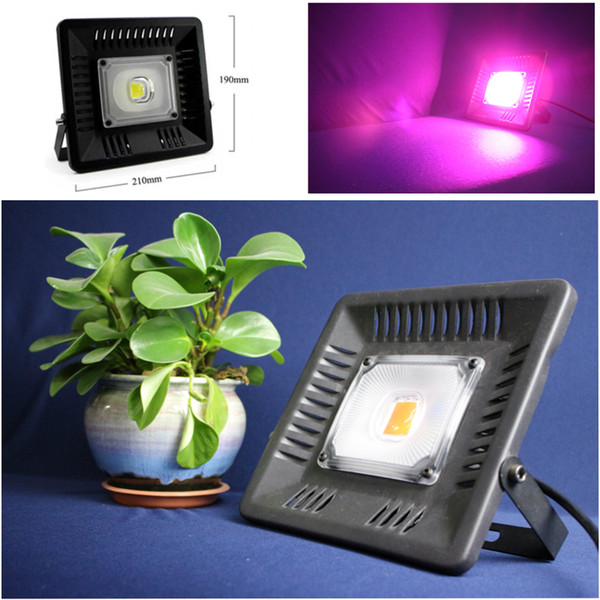 LED Plant Light 50W Full Spectrum Waterproof LED Grow Light IP67 COB Grow Lamp for Outdoor Plant Lighting