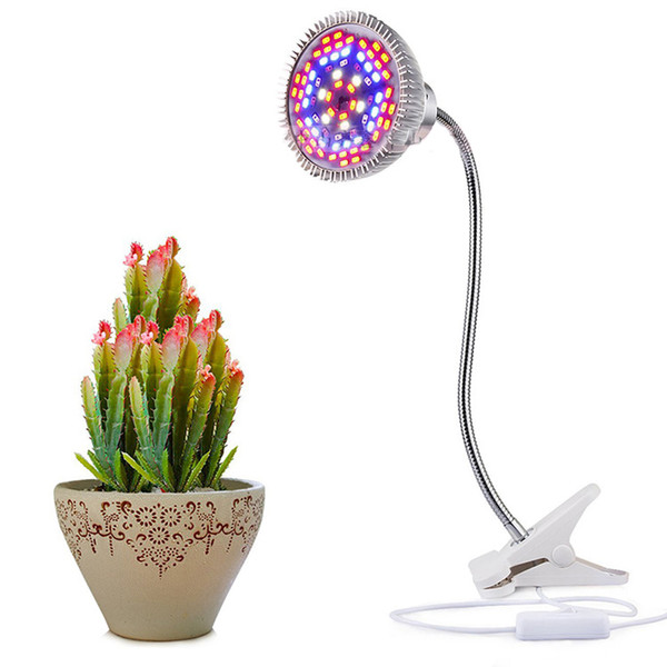 15W Growing Lamp Full Spectrum Clip Desk LED Plant Grow Light with 360 degree flexible Gooseneck for All phases Indoor Plant