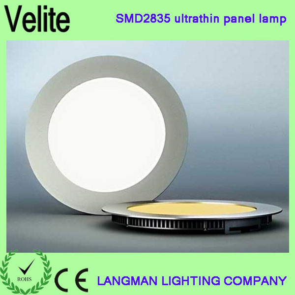 High Bright 3W 6W 9w 12W 15W 18W Panel Light Novelty Ultrathin Round Down Lights White Shell LED Driver AC 85-265V Free Shipping