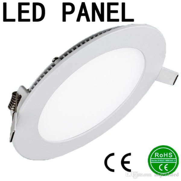 High Lumen 3W 6W 9W 12W 15W 18W 24W White LED panel light 110-240V Led Ceiling Recessed down lamp