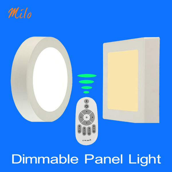 6W-24W LED panel light, Single color non dimming, and remote changing colors and dimming for choosing, surface mounted indoor lamp