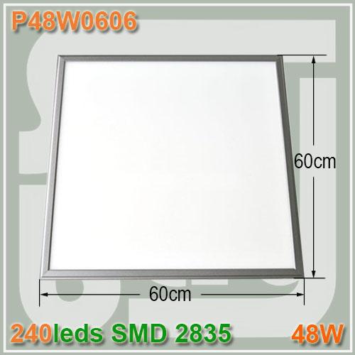 Free shipping High power 600x600mm 48W Square led panel light Frosted cover with hanged wire LED ceiling lamp Metal Frame