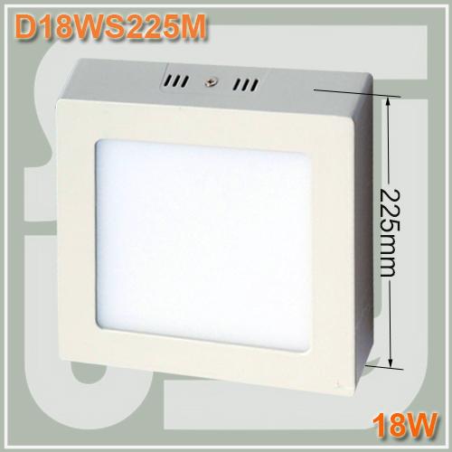 Free shipping 18W Square surface mounted LED Recessed Ceiling 8