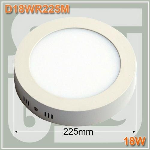 Free shipping 18W Round surface mounted LED Recessed Ceiling 8