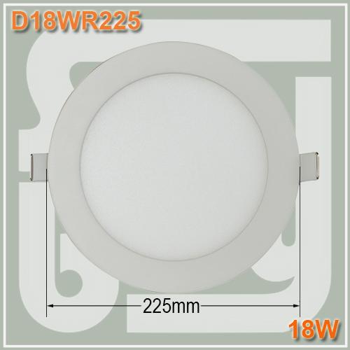 Free shipping 18W Round slim LED Recessed Ceiling 8