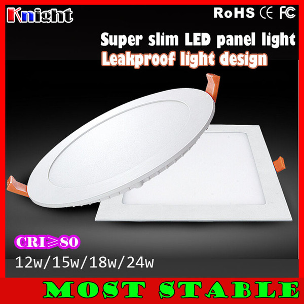 12w 15w 18w led panel light no fliker 6inch 8inch 300mm brand led panel light,super market chain store supper bright panel lights 20pcs
