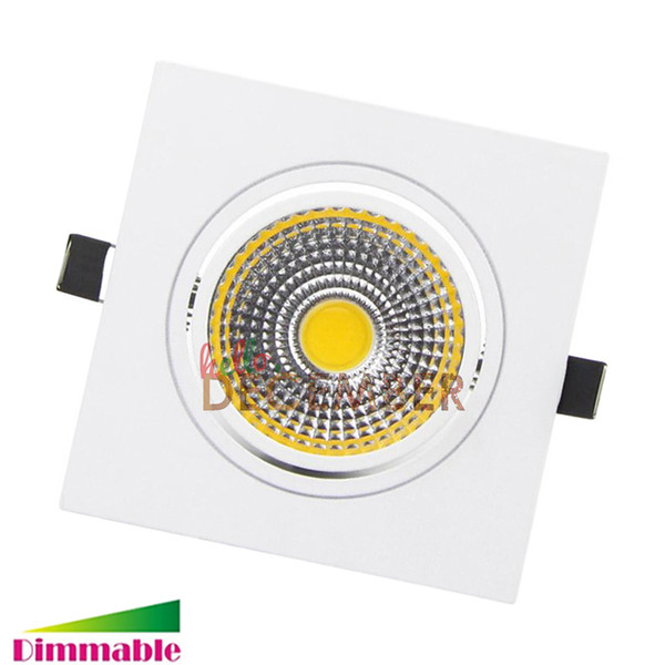 Super Bright 9W 12W 15W 20W Recessed COB LED Ceiling Lights Dimmable LED Ceiling Light Downlights