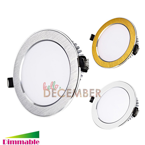 Dimmable 3.5-4.5-5.5-6-7 Inch 9W 12W 15W 18W 21W Recessed LED Ceiling Light Downlight AC 85-265V