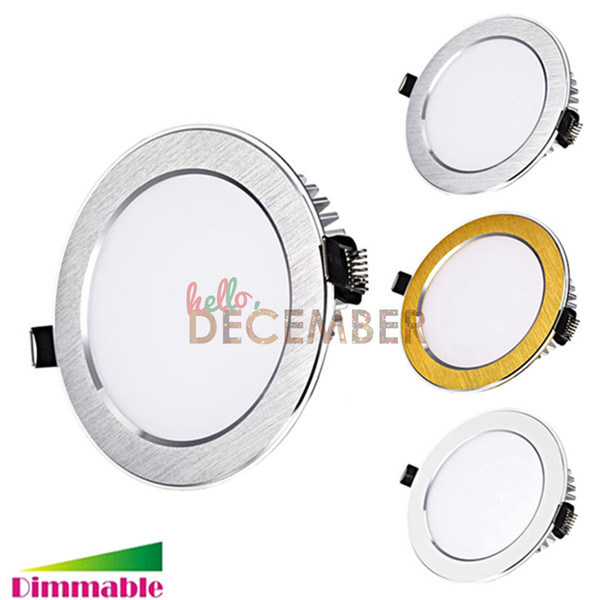 Dimmable LED Ceiling Downlights 9W 12W 15W 18W 21W 30W Recessed LED Ceiling Lights AC 85-265V