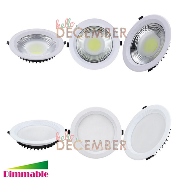 Recessed LED COB Ceiling Lights Dimmable 10W 15W 20W 25W 30W LED Ceiling Lamp 100LM/W LED Downlight