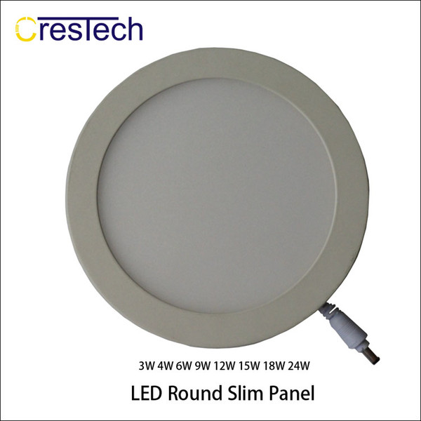 Round and Square type 3W 6W 9W 12W Recessed LED panel light for kitchen bedroom office commerical LED lights