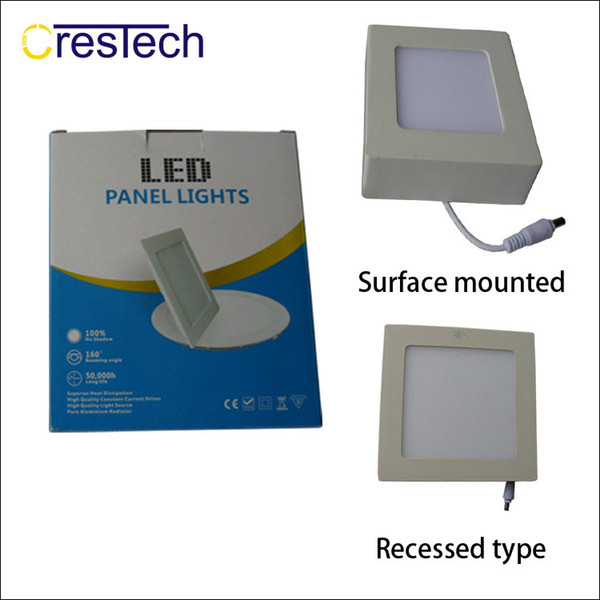 Round and Square type surface mounted LED panel light suit for kitchen room bed room hall high brightness and super thin housing