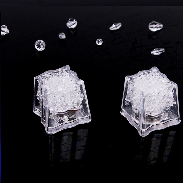 Led ice cube Lights Polychrome Flash Ice Liquid Sensor Glowing Ice Cube Submersible Lights Decor Light Up Bar Club