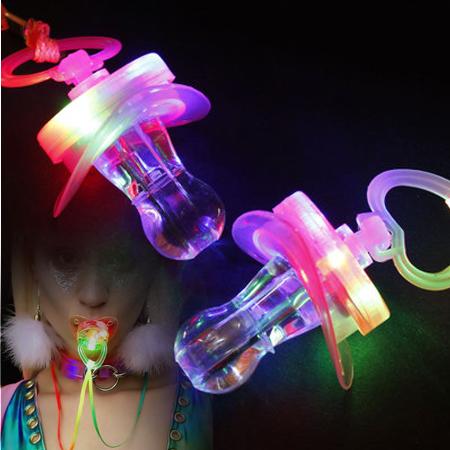 Bar supplies Glowing whistle Multicolor pacifier Three colors LED lighted toys Increase the atmosphere Cheer Items DHL