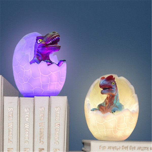 3D Dinosaur Toys Touch Night Light Bedside Lamp with Remote Pat Touch Control 16 Colors Gifts Night Light for Kids,