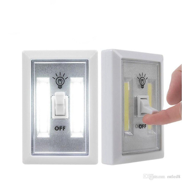 Magnetic Mini COB LED Cordless Lamp Switch Wall Night Lights Battery Operated Kitchen Cabinet Garage Closet Camp Emergency Light