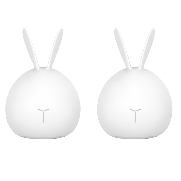 Soft silicon LED Rabbit LED night lights for birthday gift for study room baby room decoration touch sensor chang color