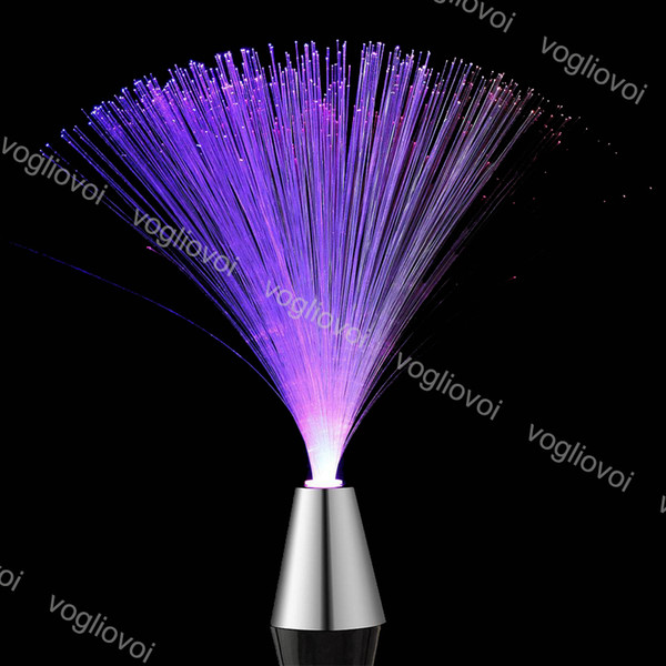 Multicolor LED Fiber Optic Light Night Party Wedding Home Holiday Christmas Decoration Nighting Lighting Lamp EPACKET