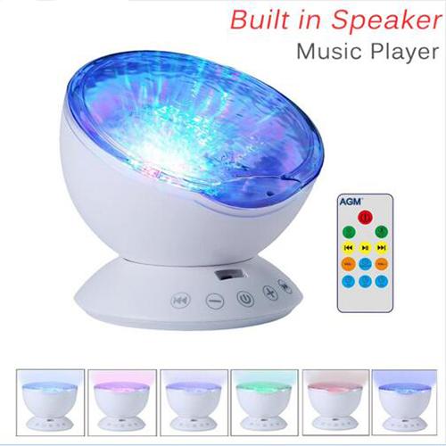 3D Night Ocean Wave Starry Sky Aurora LED Night Light Projector Luminaria Novelty Lamp USB Lamp Nightlight Illusion For Baby Children