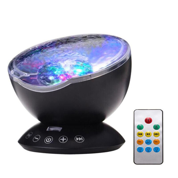 12LED Ocean Wave Starry Sky LED Night Light Projector Luminaria Novelty Lamp USB Lamp Nightlight Illusion For Baby Children