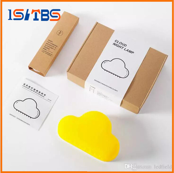 Magnetic Novelty Cloud Night Light Rechargeable Wireless Wall Lamp Voice Activated Mini Baby Luminaria Home Decoration