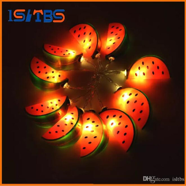 Holiday Lighting 10 LED Cool Watermelon String Lights Wedding Garden Party Baby Kids Bedroom Decoration