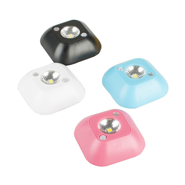 3A Battery Powered Led Night Lights Small Mini Wireless Infrared Motion Activated Sensor Lamps Under Cabinet Power Save Light