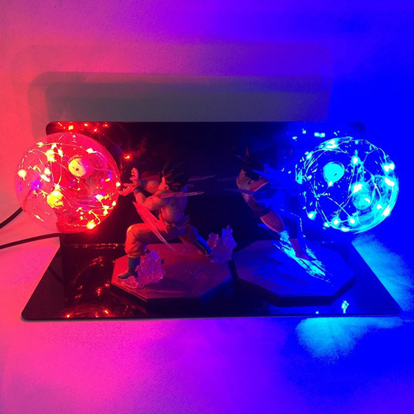 Dragon Ball Z Son Goku VS Vegeta LED Night Light Geek Gift DBZ