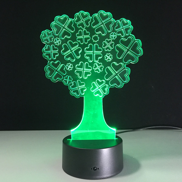 7 Colors Changing Halloween Tree 3D Night Lights Novelty Visual Lights USB Touch Switch Table Lamp Halloween Decoration Gift