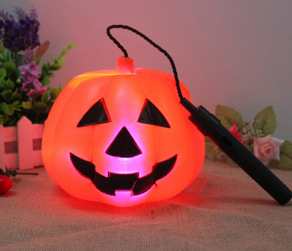 1PCS Halloween Supplies Unisex Halloween Pumpkins Portable Lamp Emission Pumpkin Lantern light Gift Party Halloween Decorations