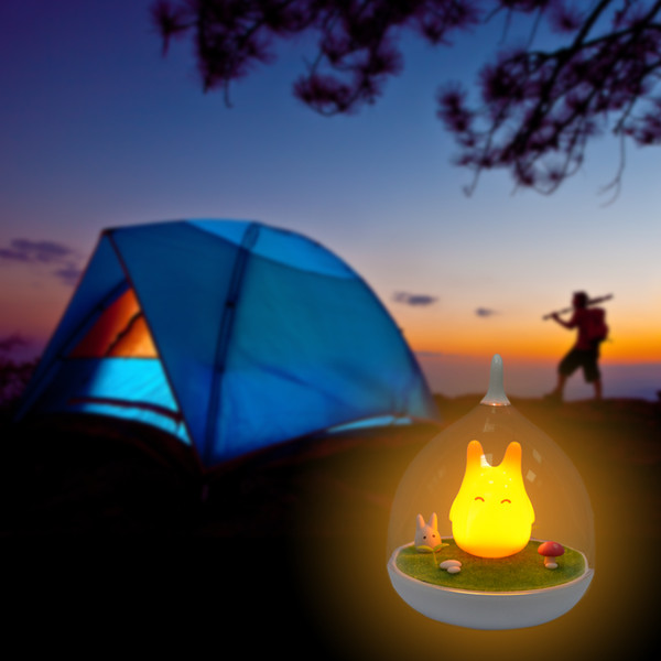 Lovely LED Birdcage Totoro Light USB Cartoon Night Light Touch Sensor Animal Hanglamp Baby Child Nightlight Bedroom Lamp Home Decor Sale