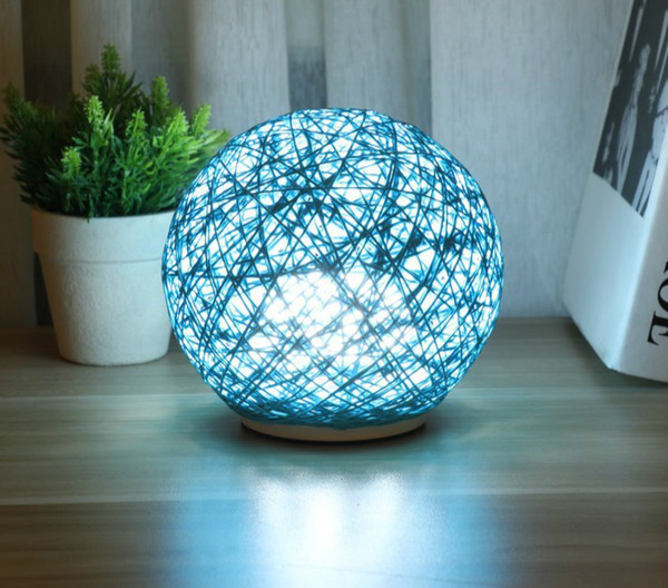 New Peculiar Originality Bedroom Desk Lamp LED Lamp Small Night-light Sepaktakraw Lamp Birthday Gift