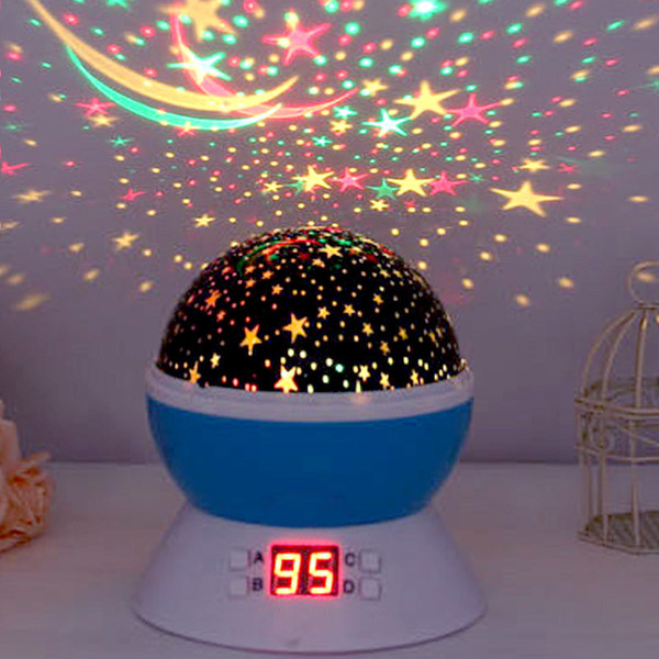 New Pattern Timing Starry Sky Projection Lamp Romantic Colorful Rotating LED Baby's Breath Originality Small Night-light Starry Sky Lamp