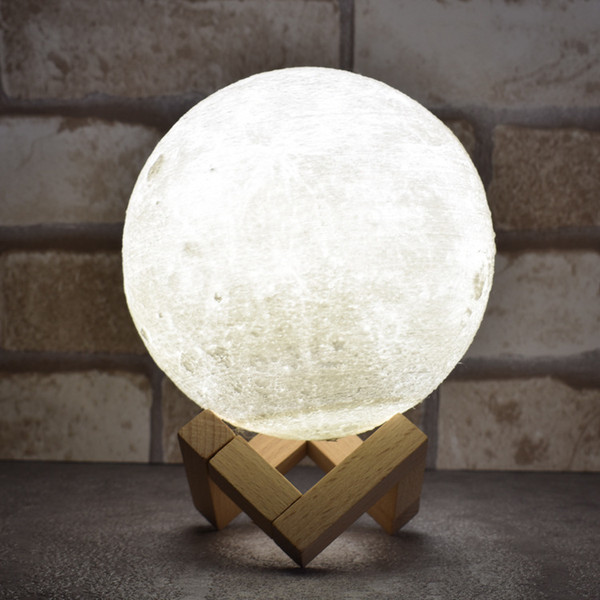 3d Print Moon Lamp Originality Gift Moon Lamp Usb Charge Bedside LED Small Night-light