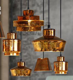 Bar antique Single Glass Pendant Lights E27 coffee shop rustic lamp Abajur vintage Pendant Lamp glass loft Industrial Light