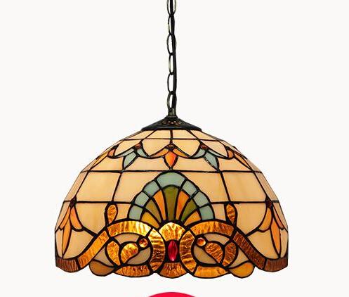 Wholesale new vintage novelty creative Tiffany pendant light lamp glass lampshade pendant lighting lamp for home living room