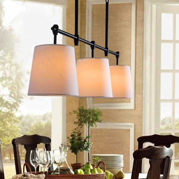 American country of Scandinavian minimalist modern Iron Chandelier style dining room chandelier bedroom three head lamp LL62