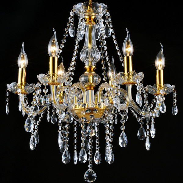 Gold Modern Crystal Chandelier Living Room cristal Decoration Pendants and Chandeliers For Home indoor Lighting Lamp AC85-265V