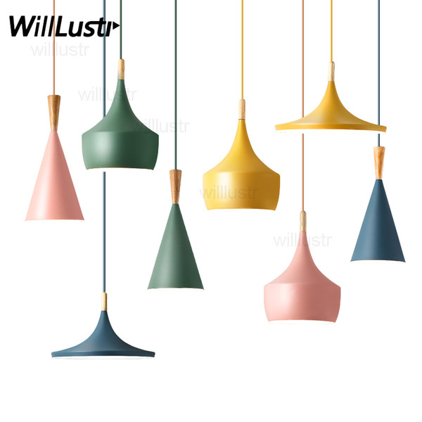 Willlustr macaron color beat Light pendant lamp instrument suspension light hotel hall restaurant dinning room bar cafe hanging lighting