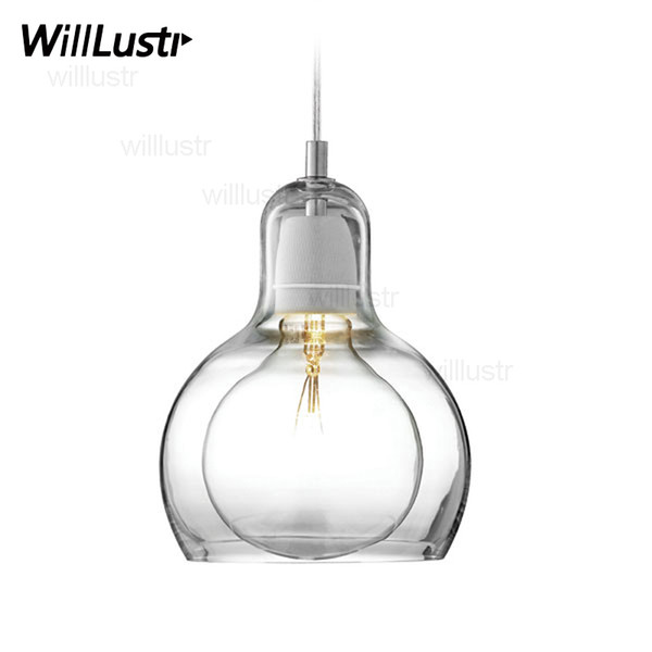 Mega Bulb SR2 pendant light suspension lamp modern And tradition clear smoke amber glass lighting hotel restaurant dinning room living room