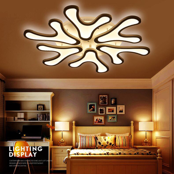 FULOC Acrylic Modern led ceiling lights for living room bedroom light fixtures