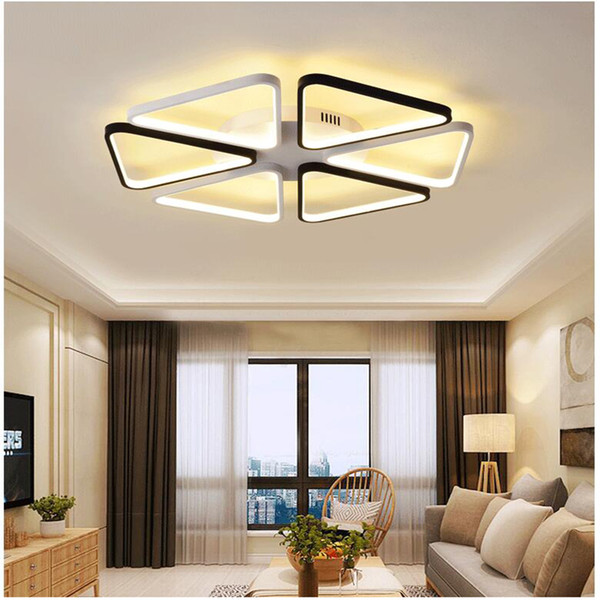 led ceiling lights Modern for bedroom dimmer ceiling lamps acrylic aluminum body light fixture for 8-35square meters