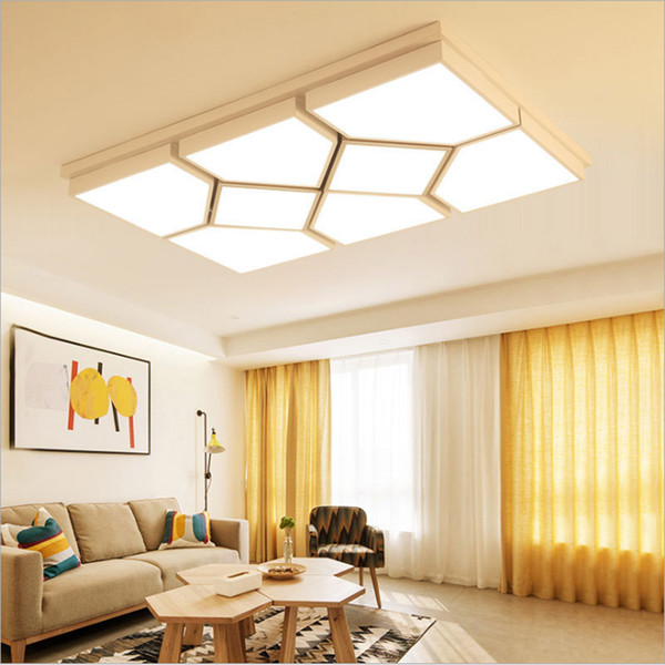 FULOC Ultrathin Surface Mounted Modern led ceiling lights for living room bedroom