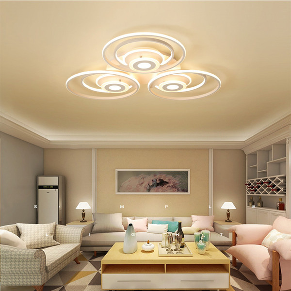 Led ceiling light Acrylic creative vortex ceiling lamp home bedroom living room ultra-thin Indoor Lighting RC Dimmable Pendant Lamps