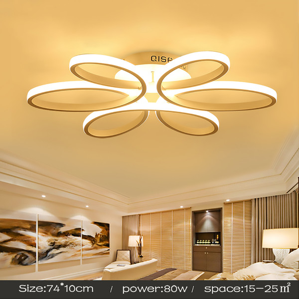 Modern Led Ceiling Lights For Living Room luminaria led Bedroom Fixtures Indoor Home Dec Ceiling Lamp 110V 220V White/Black body