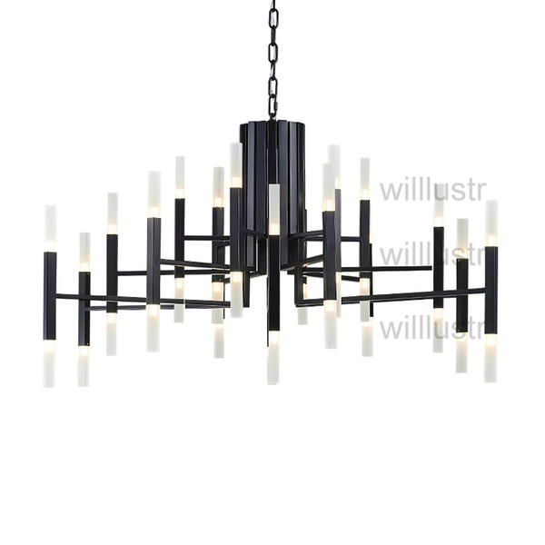 60 heads Chandelier ALMA pendant lamp The Light LED Chandelier modern spanish design Cristian Cubina suspension light acrylic shade nordic