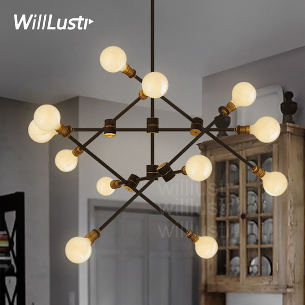 Willlustr iron arm turnable pendant lamp metal suspension light KINETIC 2 tiers Dining room Bar cafe hotel restaurant hanging Lighting