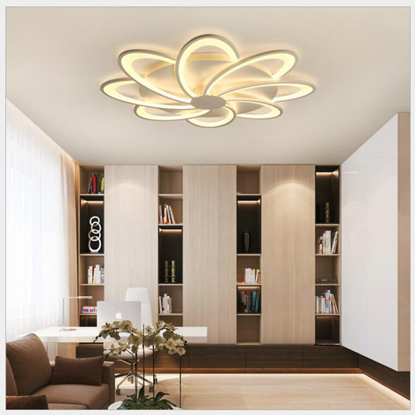 FULOC Acrylic Modern Led ceiling Chandelier lights classic For Living Room Bedroom Home Dec lampara de techo led moderna Fixture