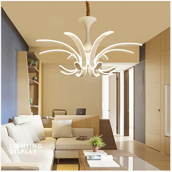 New modern led chandelier for living room bedroom dining room Acrylic body Indoor home chandelier lamp lighting fixture