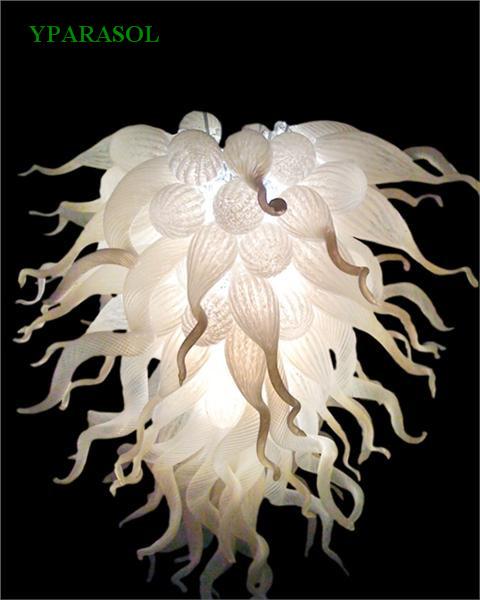 Antique Wedding Home Decorative Cheap Chandelier Lights Unique Leaf Design Energy Saving Light Source Murano Chihuly Art Glass Chandelier